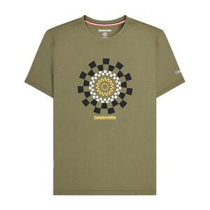 Lambretta Mens AW25 Track T-Shirt / Khaki Green